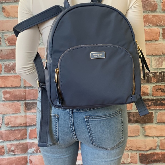 kate spade Handbags - Kate spade MEDIUM backpack dawn blue NYLON bag
